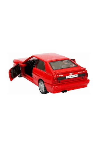 1:32 Rmz City Alman Klasikleri Serisi Die Cast Çek Bırak Model Araba - Kırmızı Audi Quattro