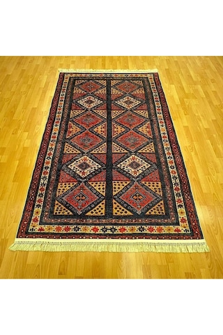 Geometrik Baklava Desenli 160 X 230 Dijital Baskı Halı Çok Renkli