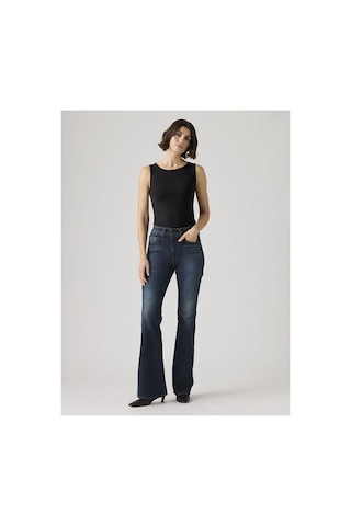 Levi's 726 High Rise Flare Kadın Jean Pantolon-16583 Dark İndigo - Worn İn