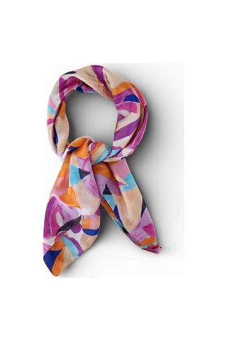 Hedea İçimdeki Çiçekler Saten Fular 70x70 Cm Çok Renkli