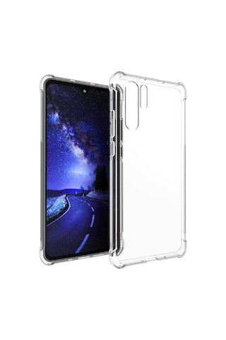 Huawei P30 Pro Kilif Köse Korumali Seffaf Silikon Kapak 393046716