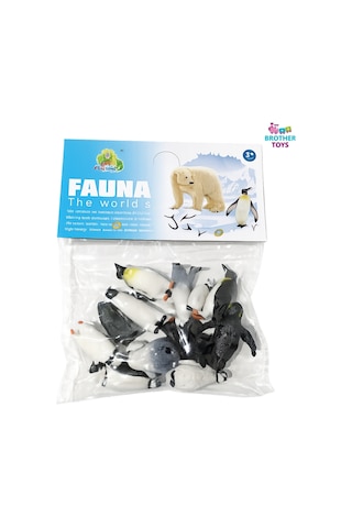 12'li Kaliteli Mini Et Dolgulu Penguen Figür Oyuncaklar 5 Cm.