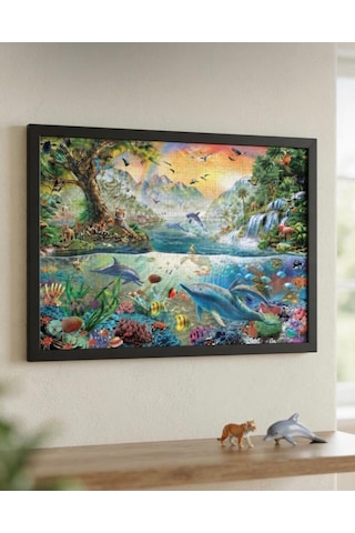 Atina Okulu Ve Hayvanlar Alemi İkili Set - 1000 + 500 Parça İkili Puzzle Seti