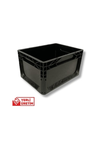 Alpbx 1.kalite Siyah Plastik Kasa 40x30x22 Cm - Kutu 21 Litre