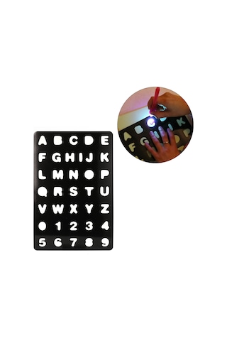 Ximistore9 Çocuklar İçin A4 Boyutlu 3d Işıklı Boyama Tahtası - Fosforlu Çizim Paneli Ve Işık Marker İle Kreativite Geliştirir Çok Renkli