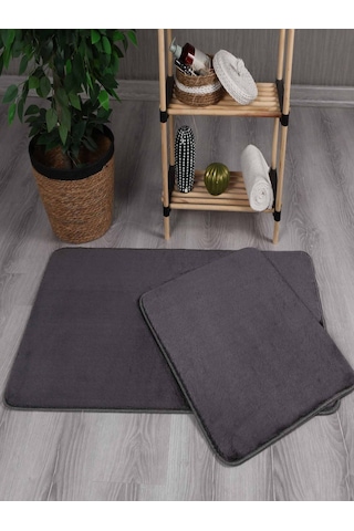 My Evilla Modern Dekoratif Peluş Simirna 50x80-50x40 Banyo Klozet Takımı 001