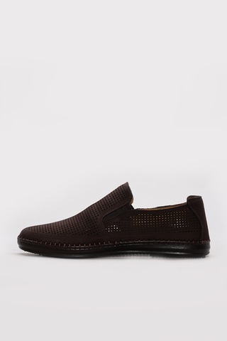FAST STEP Hakiki Deri Erkek Casual Ayakkabı 126ma803 Kahverengi