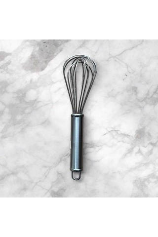 25 Cm Premium Metal Lüx Çırpıcı 2 Mm Kalınlık Profesyonel Mutfak Gümüş