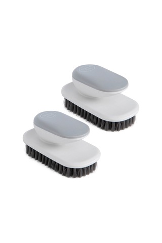 Sones 2 Adet Sm005 Ev Plastik Saplı Giysi Temizleme Yumuşak Saç Fırçası Gri