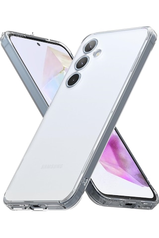 Samsung Galaxy Uyumlu M15 Kılıf 3d Kamera Korumalı Şeffaf Silikon Kapak