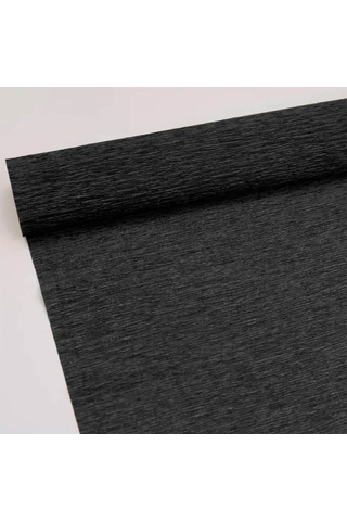 Italyan Krapon Kağıdı Çiçekçi Krep Kağıdı Grapon Kağıdı 180gr 50x250cm Siyah