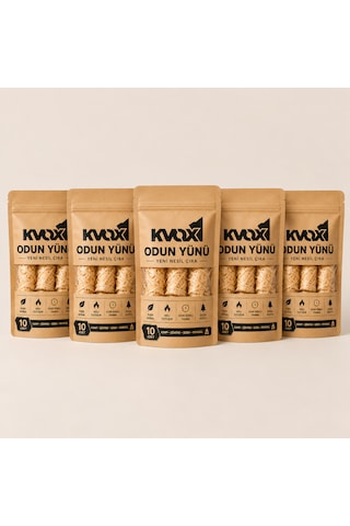 Kvox Odun Yünü - Yeni Nesil Çıra 5 Paket