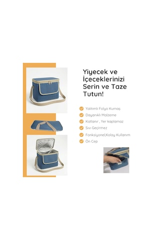 11 Lt Midi Lux Outdoor Kamp Termal Çanta-293 Mavi