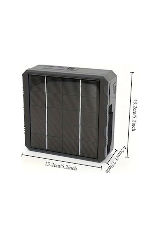 Besthome1 Dream011 1 Adet Usb Portlu Güneş Enerjili Akıllı 18650 Li Ion Pil Şarj Cihazı Taşınabilir Solar Batarya