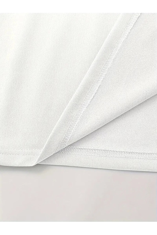 Modi Baskılı Oversize Bisiklet Yaka T-shirt - Beyaz - Mymg158903