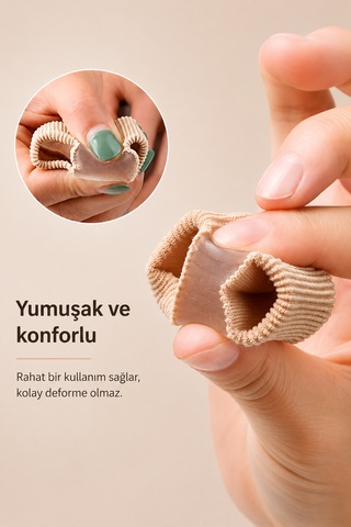 Ayak Baş Parmak Eğriliği Düzeltici Silikon Koruyucu 1 Adet