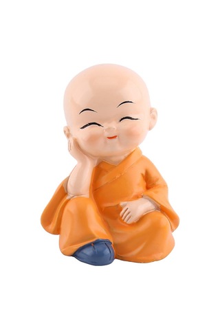 Reçine El Sanatları Süsleme Dört Küçük Buda Rahipleri Heykelciği Otomotiv Ev Dekorasyonu