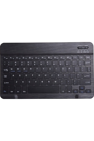 Sandwich Samsung Uyumlu Tab A 10.1 2019 T510/t515 Siyah Pu Deri Kılıf + Klavye, 2-in-1 Tasarım, Korumalı Kapaklı Kılıf Kapaklı Kılıf