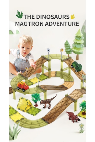 Racing Car 80 Parçalı Premium Manyetik Oyuncak/bloklar Seti Arab