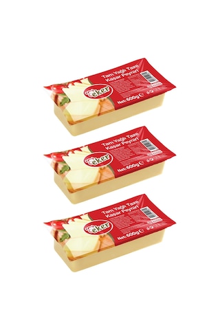 Eker Kaşar Peyniri 600 Gr X 3 Adet