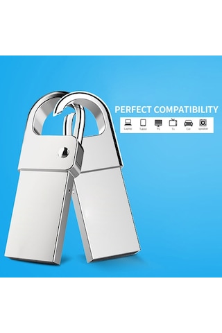 Usb2.0 Usb Flash Disk Mükemmel Uyumluluk Çok Fonksiyonlu Koruma Su Geçirmez Kompakt Ve Taşıması Kolay Metal Tasarım 16gb