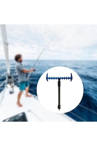 Pazly Balıkçı Çubuk Tutucu Dinlenme Kolu Tip-b Zemin Fişi - Pratik Ve Kolay Kullanım