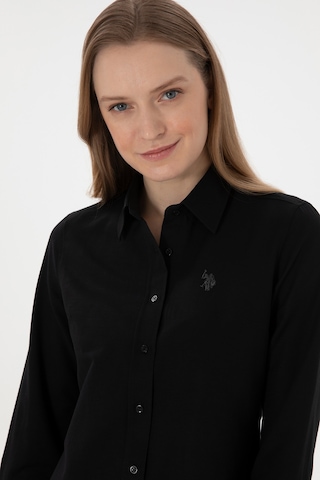 U.s. Polo Assn. Kadın Siyah Gömlek Basic 50307726-vr046 Siyah