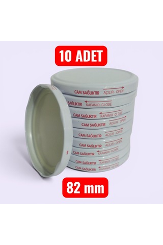 82 Mm Konserve Kavanoz Kapağı Beyaz Yüksek Sızdırmazlık