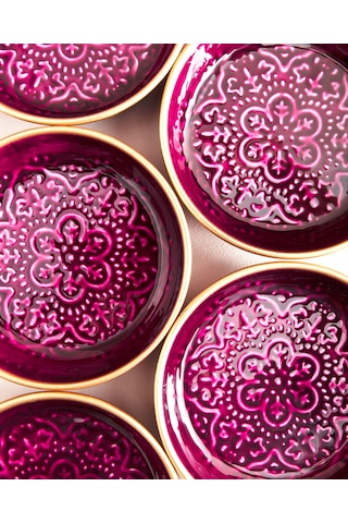 Madame Coco Rosalie 6 Parça Tabak Seti - Bordo 8682116925891 Kırmızı