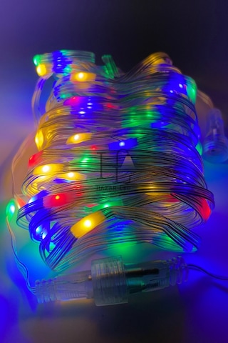 10 Metre Rgb Peri Led Işık Ip64 Dış Mekan Jack Eklemeli Dekoratif Led Işık Yılbaşı Süsü Çok Renkli