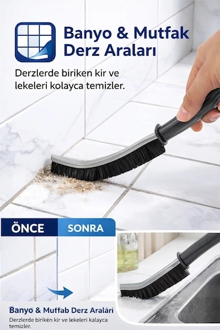 2'li Avantajlı Setimiz 2 Adet Derz Fırçası 1 Adet Çekpas Kauçuk