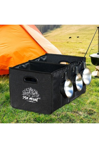 Homyl Açık Hava Kamp Saklama Çantası Pişirme Siyah Siyah