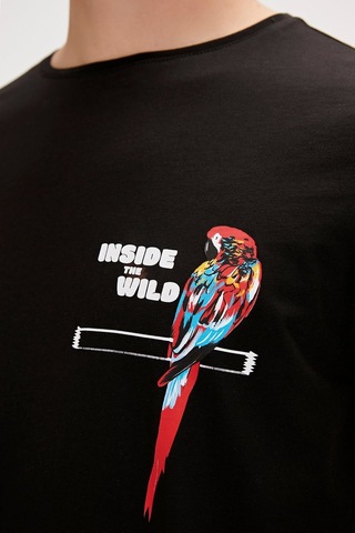 Bad Bear Macaw T-shırt Siyah Erkek Tshirt