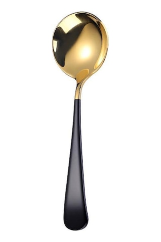 5 Renk Yüksek Kalite 1 Adet Zarif Kahve Kaşıkları Paslanmaz Çelik Tatlı Kaşıkları Mutfak Eşyaları Fash Siyah