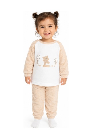 Babyhola Kız Erkek Bebek Ay Desenli Takım 15608 Kahverengi
