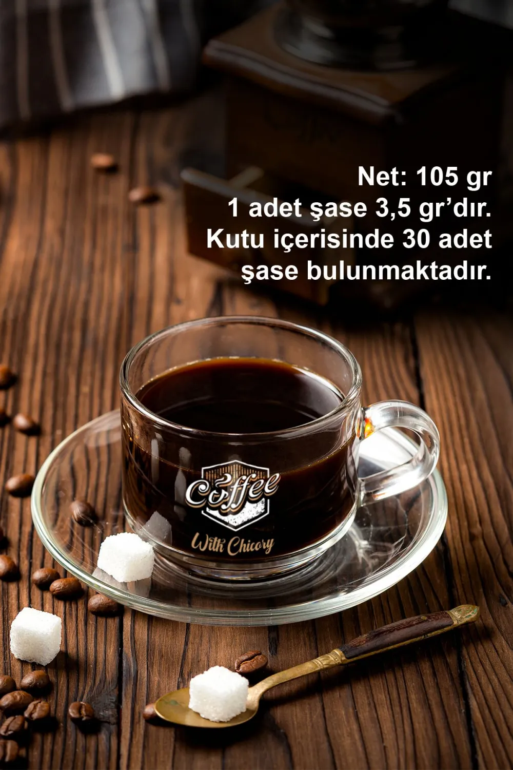 Vhp Hindiba Kahvesi 30 Adet Şase Bitkisel Çözünebilir Kahve 105 Gr. Çözünebilir