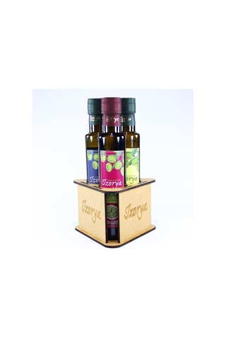 İzorya Stantlı Kekikli Zeytinyağı 250 G +  Limonlu Zeytinyağı 250 ML + Biberiyeli Zeytinyağı 250 ML