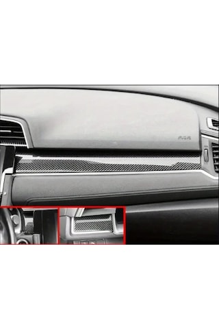 Honda Civic 2016-2021 İçin 10. Nesil Panel Kaplama 11 Parça Karbon Kalın Malzeme