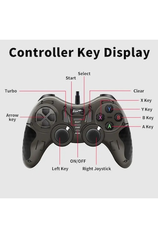 Ape Usb Joystick Gamepad Oyun Kolu Pc Bilgisayar Laptop Uyumlu