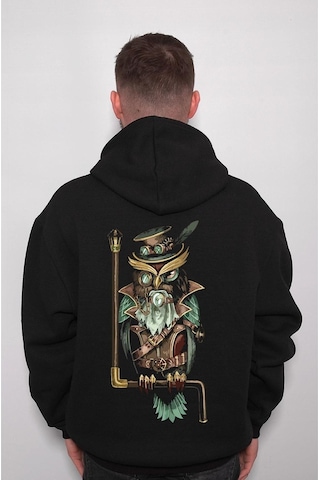 Baykuş Owl Gece Kuşu Retro Sahhaf Vintage Sweatshirt Unisex Kapüşonlu Hoodie 001