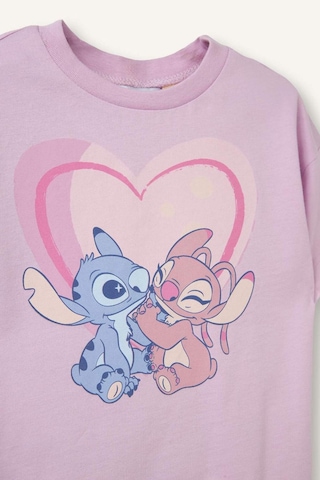 Defacto Dısney Lılo & Stıtch Lisanslı 2li Leylak Pijama Takımı Kız Bebek H5750a526smpr139 Mor-pr139