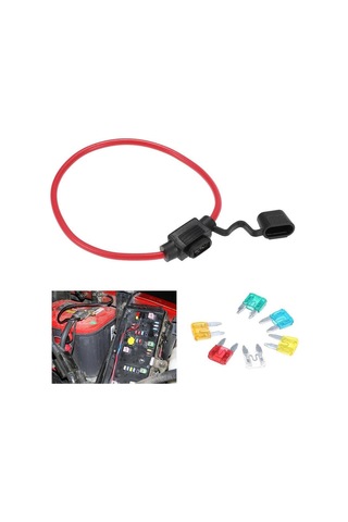 Jms Araba Otomotiv Hat İçi Mini 12V 30A 6 Sigortalı Blade Sigorta Tutucu