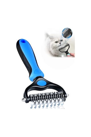 Mucit Home Metal Uçlu Köpek Kedi Uzun Tüy Bakım Tarağı Tüy Topak Kıtık Açıcı Tarak 1 Adet
