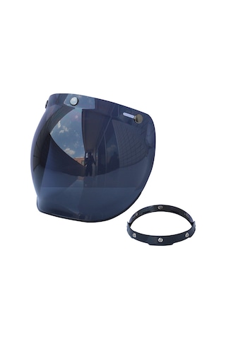 Teltree Yüksek Kaliteli Motosiklet Balonlu Vizör: Güneş, Böcek Ve Enkazdan Koruma, Kolay Temizlik, 3 Tırnaklı Kasklar İçin Uygun