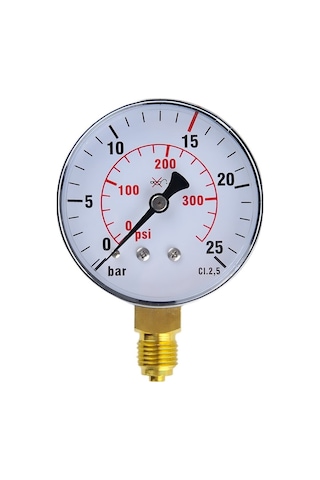 Simga 0-10 Bar Çap Ø63 MM ALTtan Bağlantılı Kuru Tip Manometre