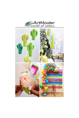 Krapon Kağıdı Yeşil Renk 10 Adet 50x200 Cm Grapon Kağıdı 10'lu Okul Proje Sınıf Anaokulu Kreş Süsleme