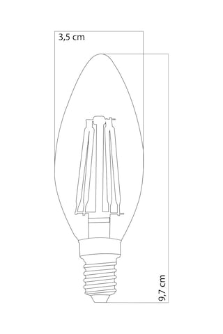 Heka Rustik Led E14 Ampul 6w 6500k Beyaz Işık