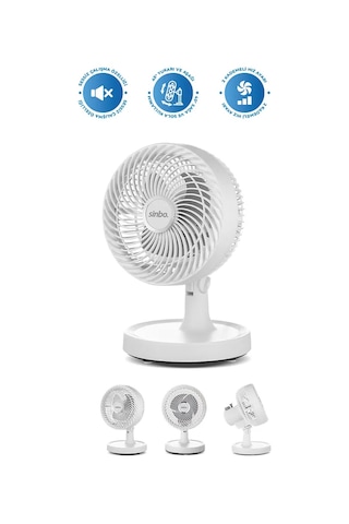 Sinbo SF-7703  Kompakt ve Sessiz Masa Tipi Vantilatör