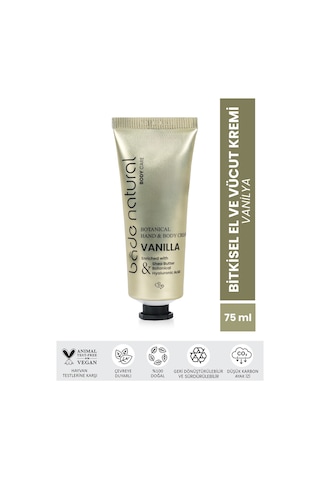 Bade Natural Vanilya Bitkisel El ve Vücut Kremi 75 ML