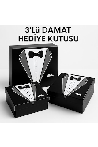 Damat Kolisi, Söz Nişan Damat Kutusu, Damat Bohçası 3 Boy